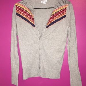 Gray, fall themed cardigan